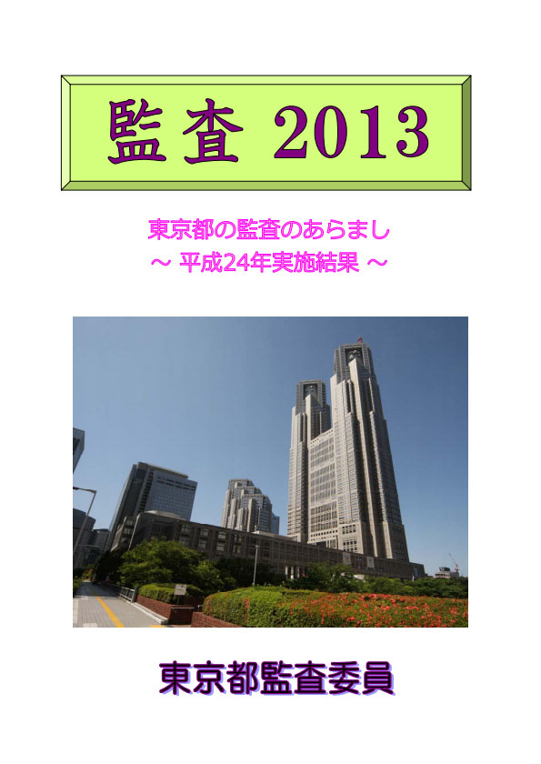 監査２０１３（監査のあらまし　平成２４年実施結果）